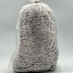 Macramé Polyester Blanc et Noir — Sachet 1 KG