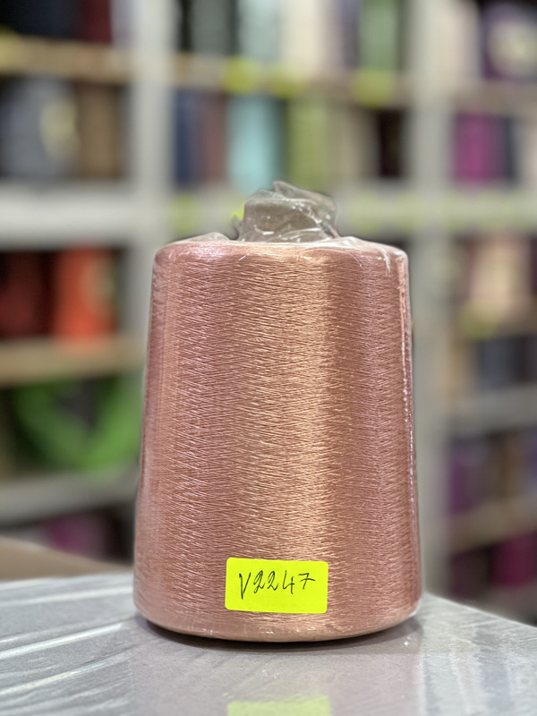FIL RAYON CHINE - V2247 - Rose saumoné